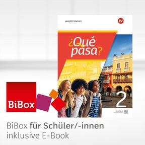 Produktabbildung zu ¿Qué pasa? - Spanisch als 2. Fremdsprache ab Klasse 6 oder 7 - Ausgabe 2025 - BiBox - Das digitale Unterrichtssystem 2 - Einzellizenz für Schüler/-innen (1 Schuljahr)