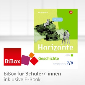 Produktabbildung zu Horizonte – Geschichte für Gymnasien in Berlin & Brandenburg – Ausgabe 2026 - BiBox – Das digitale Unterrichtssystem 7/8 - Einzellizenz für Schüler/-innen (1 Schuljahr)