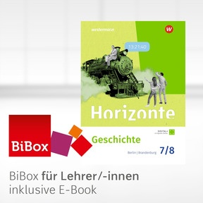 Produktabbildung zu Horizonte – Geschichte für Gymnasien in Berlin & Brandenburg – Ausgabe 2026 - BiBox – Das digitale Unterrichtssystem 7/8 - Einzellizenz für Lehrer/-innen (Dauerlizenz)