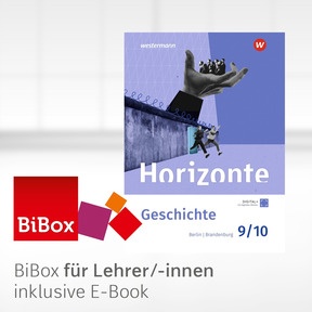 Produktabbildung zu Horizonte – Geschichte für Gymnasien in Berlin & Brandenburg – Ausgabe 2026 - BiBox – Das digitale Unterrichtssystem 9/10 - Einzellizenz für Lehrer/-innen (Dauerlizenz)