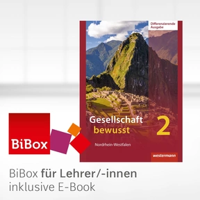 Produktabbildung zu Gesellschaft bewusst - Ausgabe 2014 für differenzierende Schulformen in Nordrhein-Westfalen - BiBox - Das digitale Unterrichtssystem 2 - Einzellizenz für Lehrer/-innen (Dauerlizenz)