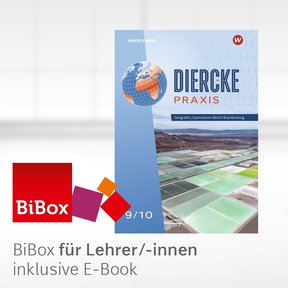 Produktabbildung zu Diercke Praxis SI - Arbeits- und Lernbuch - Aktuelle Ausgabe für Gymnasien in Berlin und Brandenburg - BiBox - Das digitale Unterrichtssystem 9/10 - Kollegiumslizenz für Lehrer/-innen (1 Schuljahr)