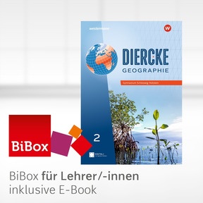 Produktabbildung zu Diercke Geographie - Aktuelle Ausgabe für Schleswig-Holstein - BiBox - Das digitale Unterrichtssystem 2 - Einzellizenz für Lehrer/-innen (Dauerlizenz)