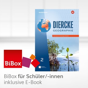 Produktabbildung zu Diercke Geographie - Aktuelle Ausgabe für Schleswig-Holstein - BiBox - Das digitale Unterrichtssystem 2 - Klassensatz PrintPlus (1 Schuljahr)