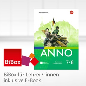 Produktabbildung zu ANNO - Ausgabe 2025 für Gymnasien in Sachsen-Anhalt - BiBox - Das digitale Unterrichtssystem 7/8 - Einzellizenz für Lehrer/-innen (Dauerlizenz)
