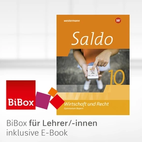 Produktabbildung zu Saldo - Wirtschaft und Recht - Ausgabe 2024 für Gymnasien in Bayern - BiBox - Das digitale Unterrichtssystem 10 - Einzellizenz für Lehrer/-innen (Dauerlizenz)