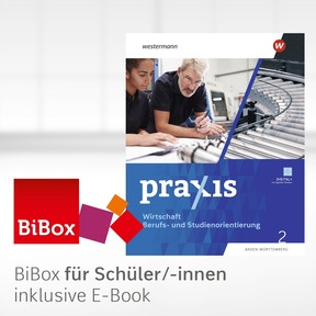 Produktabbildung zu Praxis - WBS - Differenzierende Ausgabe 2024 für Baden-Württemberg - BiBox - Das digitale Unterrichtssystem 2 - Klassensatz PrintPlus (1 Schuljahr)
