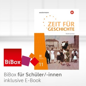 Produktabbildung zu Zeit für Geschichte Oberstufe – Ausgabe 2027 für Niedersachsen - BiBox – Das digitale Unterrichtssystem Einführungsphase - Einzellizenz für Schüler/-innen (1 Schuljahr)