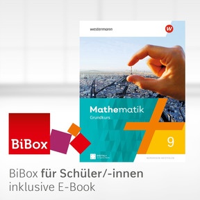 Produktabbildung zu Mathematik - Ausgabe 2022 für Nordrhein-Westfalen - BiBox - Das digitale Unterrichtssystem 9G - Klassensatz PrintPlus (1 Schuljahr)