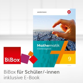 Produktabbildung zu Mathematik - Ausgabe 2022 Hessen - BiBox - Das digitale Unterrichtssystem 9E - Klassensatz PrintPlus (1 Schuljahr)