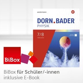Produktabbildung zu Dorn / Bader Physik SI - Ausgabe 2023 für Niedersachsen - BiBox - Das digitale Unterrichtssystem 7/8 - Klassensatz PrintPlus (1 Schuljahr)