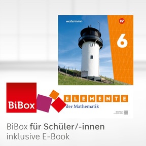 Produktabbildung zu Elemente der Mathematik SI - Aktuelle Ausgabe für Niedersachsen - BiBox - Das digitale Unterrichtssystem 6 - Klassensatz PrintPlus (1 Schuljahr)