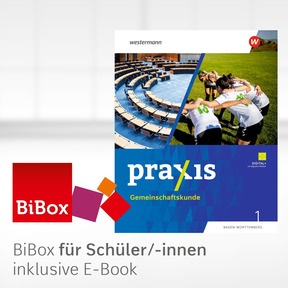 Produktabbildung zu Praxis Gemeinschaftskunde - Ausgabe 2025 für Baden-Württemberg - BiBox - Das digitale Unterrichtssystem 1 - Klassensatz PrintPlus (1 Schuljahr)