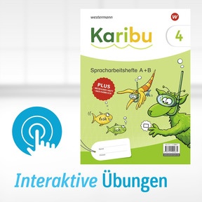 Produktabbildung zu Karibu - Ausgabe 2024 - Interaktive Übungen 4 - zu den Spracharbeitsheften