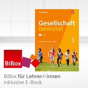 Produktabbildung zu Gesellschaft bewusst – Aktuelle Ausgabe für Stadtteilschulen in Hamburg - BiBox - Das digitale Unterrichtssystem 1 - Kollegiumslizenz für Lehrer/-innen (Dauerlizenz)
