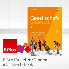 Produktabbildung zu Gesellschaft bewusst – Aktuelle Ausgabe für Stadtteilschulen in Hamburg - BiBox - Das digitale Unterrichtssystem 2 - Einzellizenz für Lehrer/-innen (Dauerlizenz)