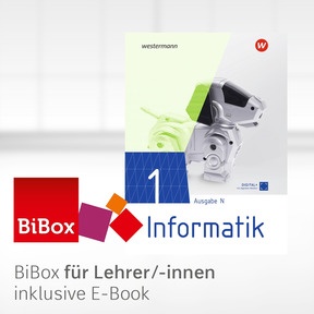 Produktabbildung zu Informatik - Lehrwerk für die SII Ausgabe Niedersachsen 2026 - BiBox - Das digitale Unterrichtssystem 1 - Einzellizenz für Lehrer/-innen (Dauerlizenz)
