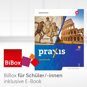 Produktabbildung zu Praxis Geschichte - Ausgabe 2025 für Baden-Württemberg - BiBox - Das digitale Unterrichtssystem 1 - Einzellizenz für Schüler/-innen (1 Schuljahr)