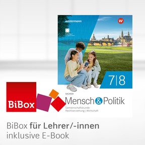 Produktabbildung zu Mensch und Politik SI - Ausgabe 2026 für Sachsen - BiBox - Das digitale Unterrichtssystem 7/8 - Einzellizenz für Lehrer/-innen (Dauerlizenz)
