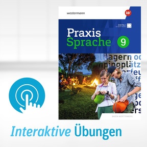 Produktabbildung zu Praxis Sprache - Ausgabe 2022 für Baden-Württemberg - Interaktive Übungen 9 - Einzellizenz (1 Schuljahr)