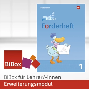 Produktabbildung zu Denken und Rechnen - Ausgabe 2017 für Grundschulen in den östlichen Bundesländern - BiBox - Erweiterungsmodul Forderheft 1 - Einzellizenz für Lehrer/-innen (Dauerlizenz)