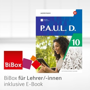Produktabbildung zu P.A.U.L. D. - Differenzierende Ausgabe 2021 - BiBox - Das digitale Unterrichtssystem 10 - Einzellizenz für Lehrer/-innen (Dauerlizenz)