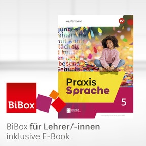 Produktabbildung zu Praxis Sprache - Allgemeine Ausgabe 2025 - BiBox - Das digitale Unterrichtssystem 5 - Kollegiumslizenz für Lehrer/-innen (Dauerlizenz)