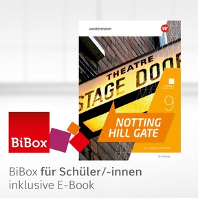 Produktabbildung zu Notting Hill Gate - Aktuelle Ausgabe - BiBox - Das digitale Unterrichtssystem 9A - Einzellizenz für Schüler/-innen (1 Schuljahr)