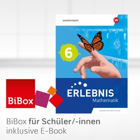 Produktabbildung zu Erlebnis Mathematik - Ausgabe Nordrhein-Westfalen 2024 - BiBox - Das digitale Unterrichtssystem 6 - Einzellizenz für Schüler/-innen (1 Schuljahr)