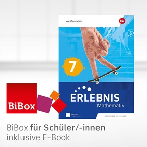 Produktabbildung zu Erlebnis Mathematik - Ausgabe Nordrhein-Westfalen 2024 - BiBox - Das digitale Unterrichtssystem 7 - Klassenlizenz Premium (1 Schuljahr)