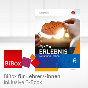 Produktabbildung zu Erlebnis Natur und Technik - Ausgabe 2024 für Mittelschulen in Bayern - BiBox - Das digitale Unterrichtssystem 6 - Kollegiumslizenz für Lehrer/-innen (1 Schuljahr)