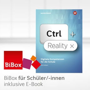Produktabbildung zu Ctrl+ Reality – Digitale Kompetenzen für die Schule - BiBox – Das digitale Unterrichtssystem SII - Einzellizenz für Schüler/-innen PrintPlus (1 Schuljahr)