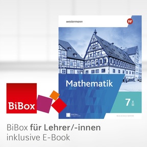 Produktabbildung zu Mathematik - Ausgabe 2025 für Realschulen in Bayern - BiBox - Das digitale Unterrichtssystem 7 II/III - Einzellizenz für Lehrer/-innen (Dauerlizenz)