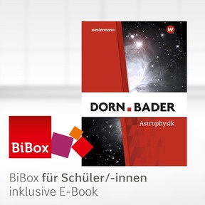 Produktabbildung zu Dorn / Bader Physik SII - Astrophysik Ausgabe 2025 - BiBox - Das digitale Unterrichtssystem - Einzellizenz für Schüler/-innen PrintPlus (1 Schuljahr)
