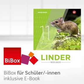 Produktabbildung zu LINDER Biologie SII - Ausgabe 2025 für Sachsen - BiBox - Das digitale Unterrichtssystem 11 - Einzellizenz für Schüler/-innen PrintPlus (1 Schuljahr)