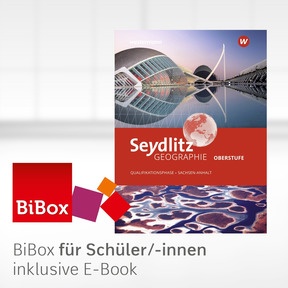 Produktabbildung zu Seydlitz Geographie - Aktuelle Ausgabe für die Sekundarstufe II in Sachsen-Anhalt - BiBox - Das digitale Unterrichtssystem Qualifikationsphase - Einzellizenz für Schüler/-innen PrintPlus (1 Schuljahr)