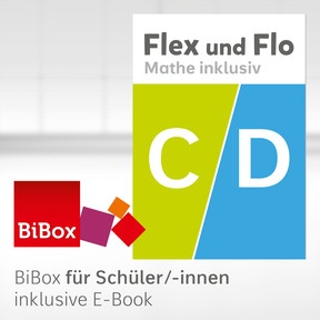 Produktabbildung zu Flex und Flo - Mathematik inklusiv - Ausgabe 2021 - BiBox – Das digitale Unterrichtssystem C & D - Klassensatz PrintPlus (1 Schuljahr)