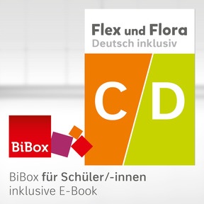 Produktabbildung zu Flex und Flora - Deutsch inklusiv Ausgabe 2021 - BiBox – Das digitale Unterrichtssystem C & D - Klassensatz PrintPlus (1 Schuljahr)