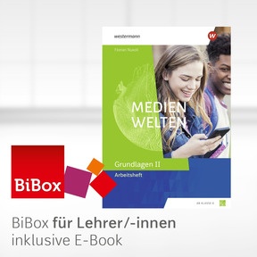 Produktabbildung zu Medienwelten - Aktuelle Ausgabe - BiBox - Das digitale Unterrichtssystem Grundlagen 2 - Kollegiumslizenz für Lehrer/-innen (Dauerlizenz)