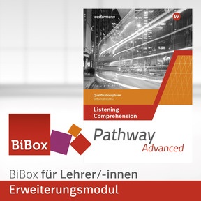 Produktabbildung zu Pathway  – Kursstufe – Ausgabe Baden-Württemberg 2025 - BiBox - Das digitale Unterrichtssystem Erweiterungsmodul Listening - Einzellizenz für Lehrer/-innen (Dauerlizenz)