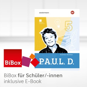 Produktabbildung zu P.A.U.L. D. - Persönliches Arbeits- und Lesebuch Deutsch für Gymnasien - Ausgabe 2026 für Nordrhein-Westfalen - BiBox - Das digitale Unterrichtssystem 5 - Klassensatz PrintPlus (1 Schuljahr)