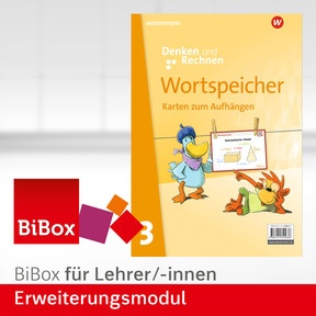 Produktabbildung zu Denken und Rechnen - Ausgabe 2025 für Grundschulen in den östlichen Bundesländern - BiBox - Erweiterungsmodul Wortspeicherkarten 3 - Einzellizenz für Lehrer/-innen (Dauerlizenz)