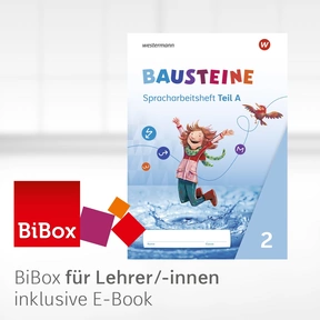 Produktabbildung zu BAUSTEINE Sprachbuch und Spracharbeitshefte - Ausgabe 2021 - BiBox - Das digitale Unterrichtssystem Spracharbeitsheft 2 - Einzellizenz für Lehrer/-innen (Dauerlizenz)