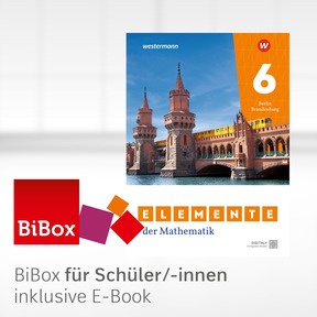 Produktabbildung zu Elemente der Mathematik SI - Ausgabe 2025 für Berlin und Brandenburg - BiBox - Das digitale Unterrichtssystem 6 - Klassensatz PrintPlus (1 Schuljahr)
