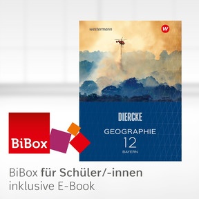 Produktabbildung zu Diercke Geographie - Aktuelle Ausgabe für die Sekundarstufe II in Bayern - BiBox - Das digitale Unterrichtssystem 12 - Klassenlizenz Premium (1 Schuljahr)