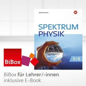 Produktabbildung zu Spektrum Physik SI - Ausgabe 2025 für Niedersachsen - BiBox - Das digitale Unterrichtssystem 5 / 6 - Kollegiumslizenz für Lehrer/-innen (1 Schuljahr)