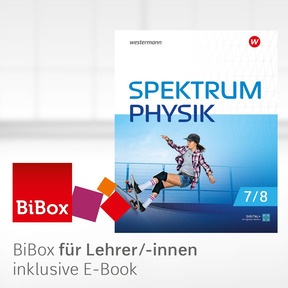 Produktabbildung zu Spektrum Physik SI - Ausgabe 2025 für Niedersachsen - BiBox - Das digitale Unterrichtssystem 7 / 8 - Einzellizenz für Lehrer/-innen (Dauerlizenz)