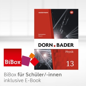 Produktabbildung zu Dorn / Bader Physik SII - Ausgabe 2023 Bayern - BiBox - Das digitale Unterrichtssystem 13 - Einzellizenz für Schüler/-innen PrintPlus (1 Schuljahr)