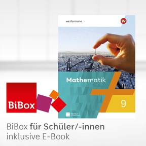 Produktabbildung zu Mathematik - Ausgabe 2023 für Berlin, Brandenburg, Sachsen-Anhalt, Thüringen, 7. - 10. Schuljahr - BiBox - Das digitale Unterrichtssystem 9 - Einzellizenz für Schüler/-innen (1 Schuljahr)