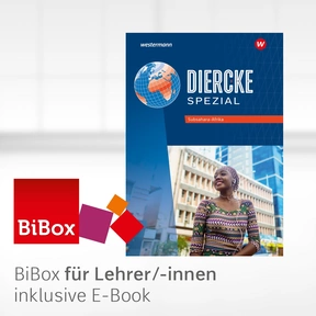 Produktabbildung zu Diercke Spezial - Aktuelle Ausgabe für die Sekundarstufe II - BiBox - Das digitale Unterrichtssystem Subsahara-Afrika - Einzellizenz für Lehrer/-innen (Dauerlizenz)